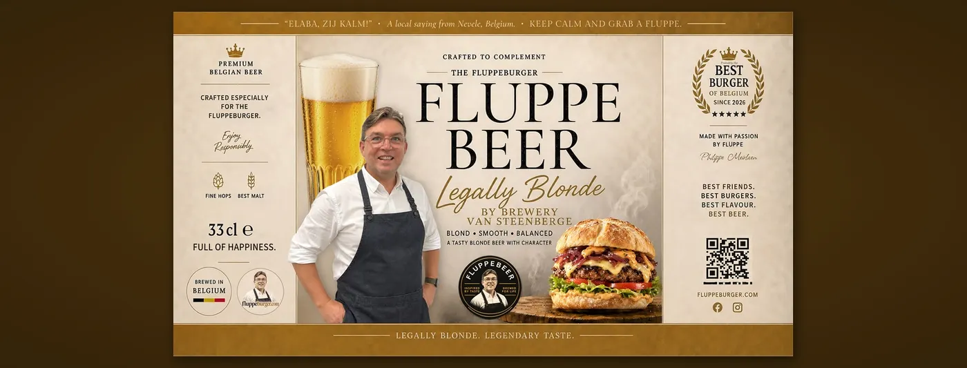 Étiquette Fluppe Beer : Legally Blonde, by Brewery Van Steenberge